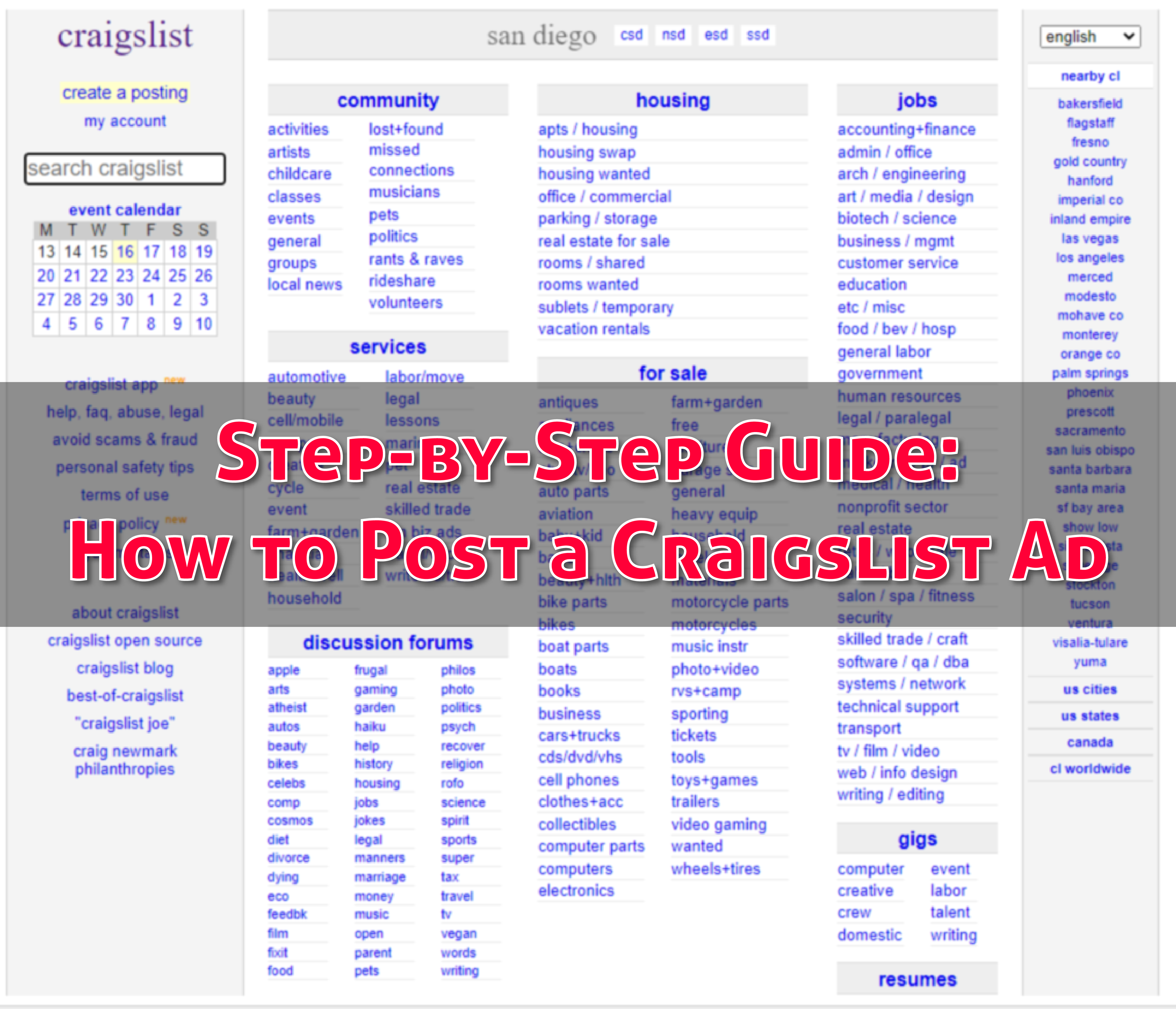 Step by Step Guide How to Post a Craigslist Ad YesAssistant LLC