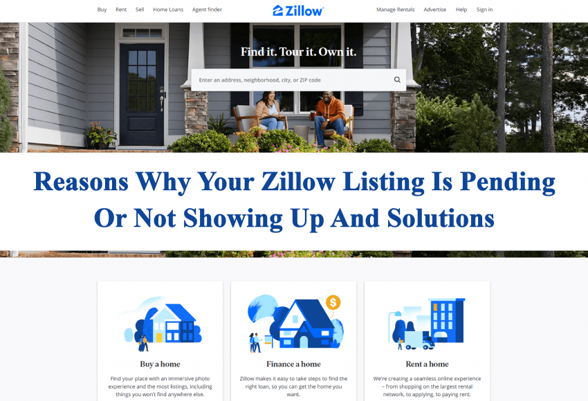 Why Your Zillow Listing Is Pending
