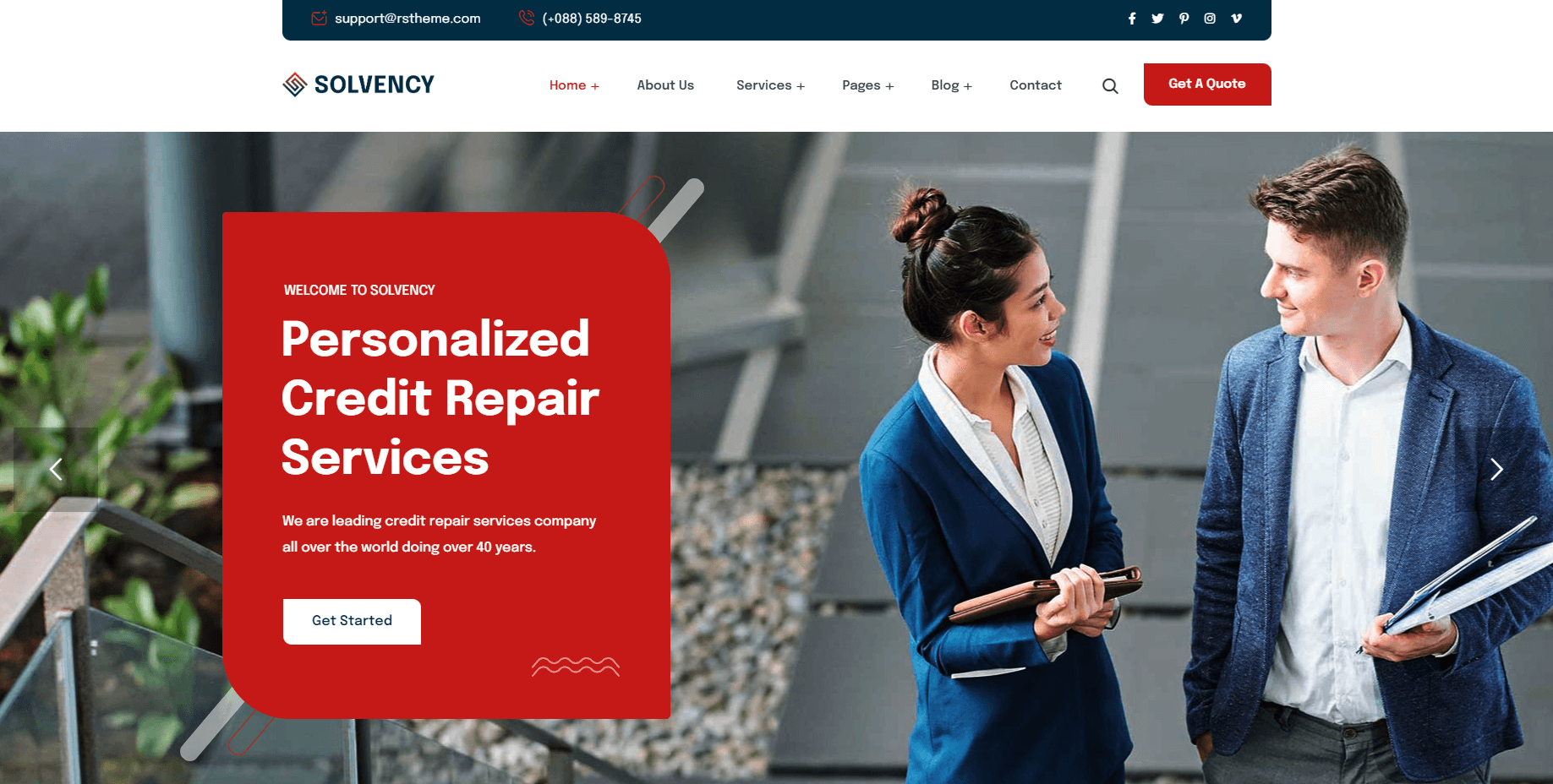 Credit Repair Business Website