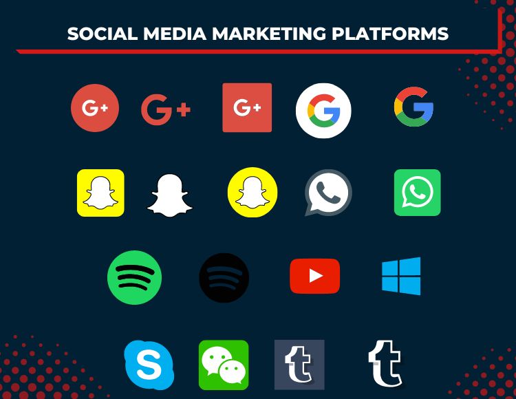 Social Media Marketing Platforms infographics