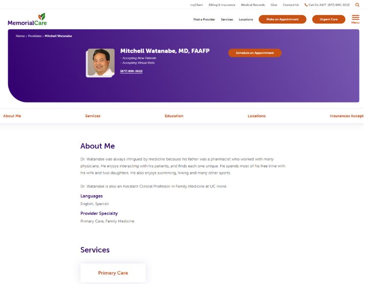 Websites design for doctors