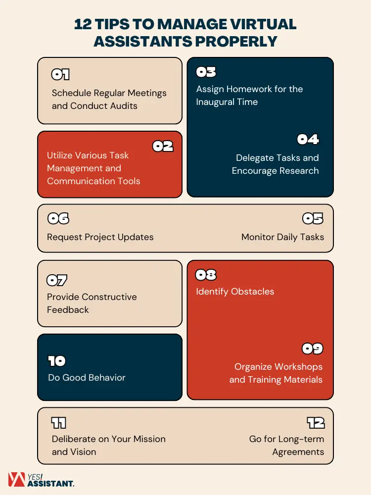 12 Tips To Manage Virtual Assistants Properly