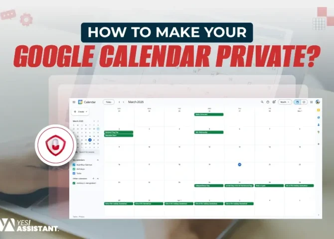 How to make your Google Calendar private