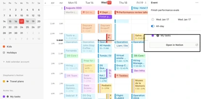 Linking Notion Pages to Your Events