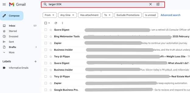 click on the Create Filter button