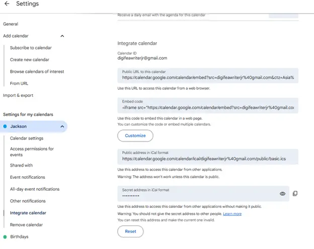 Integrating Multiple Calendars