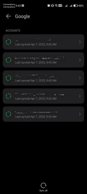 Sync your Google Accounts