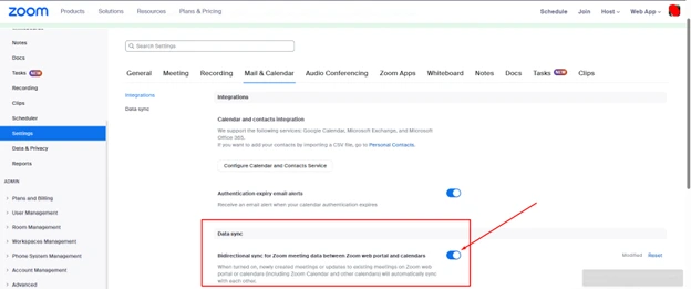 Syncing Google Calendar in Zoom