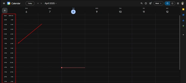 Added different time zones for correspondents
