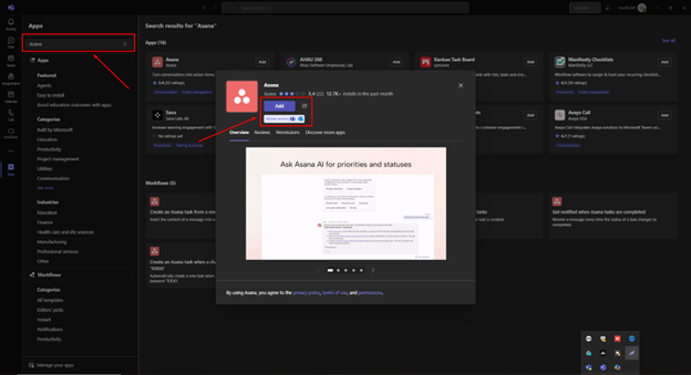 Adding 3rd-Party Apps in Microsoft Teams