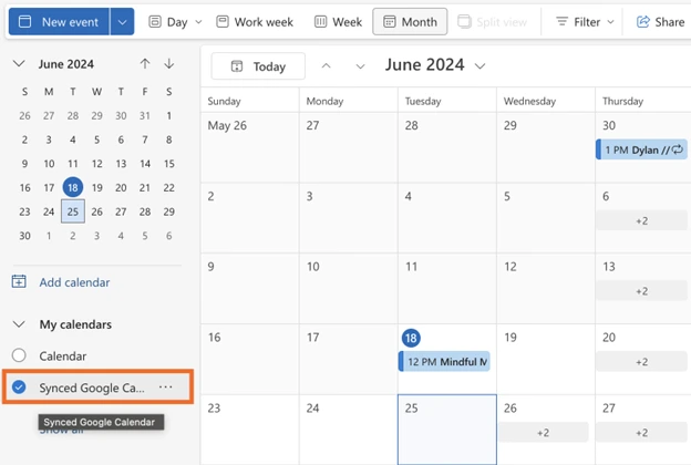 Adding Google Calendar to Microsoft Outlook