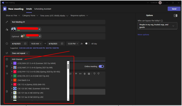 Tagging Channels Teams