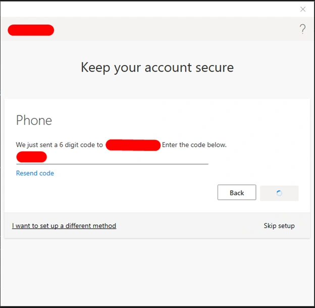 Two-Step Verification (For Enterprise/Organization Accounts)