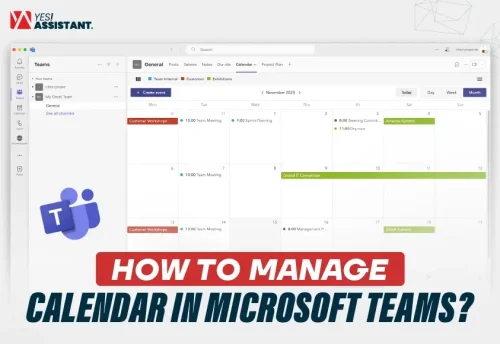 how to manage calendar in Microsoft teams