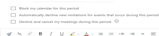 Automatically decline new meeting requests