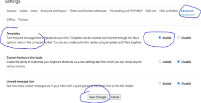 Enable Canned Responses (Templates) in Settings