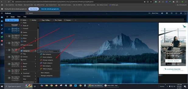 Customization of Outlook