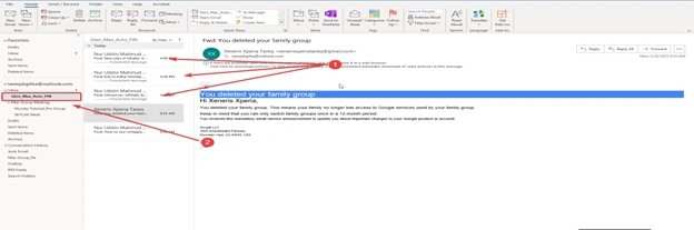 Step 3: Drag and drop into the selected folder 