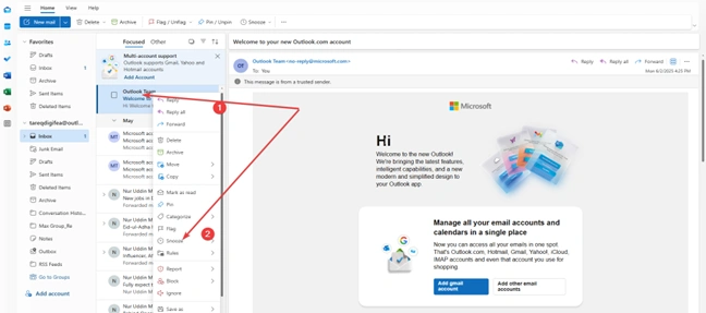 New Outlook for Windows