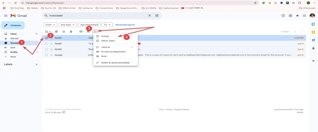 Often, opening the email from the