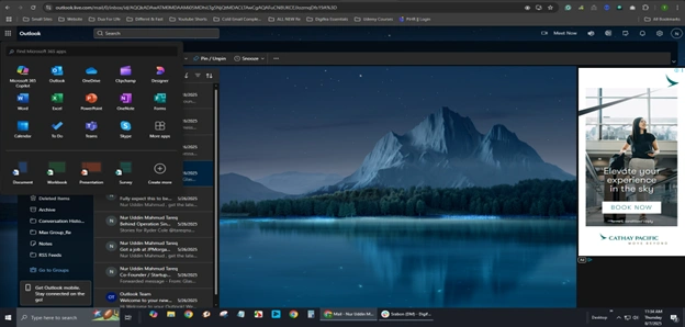 Outlook & Microsoft 365: ● Strong Connections: Works very closely with Microsoft 365 tools like Word, Excel, PowerPoint, OneDrive (for your files), SharePoint (for team sites), and Teams (for chats and meetings). ● Your Microsoft Hub: If you use Microsoft's tools, Outlook naturally becomes your go-to spot for communication and info. ● Brings It All Together: The Outlook desktop app has long been the place where your email, calendar, tasks, and contacts all come together.