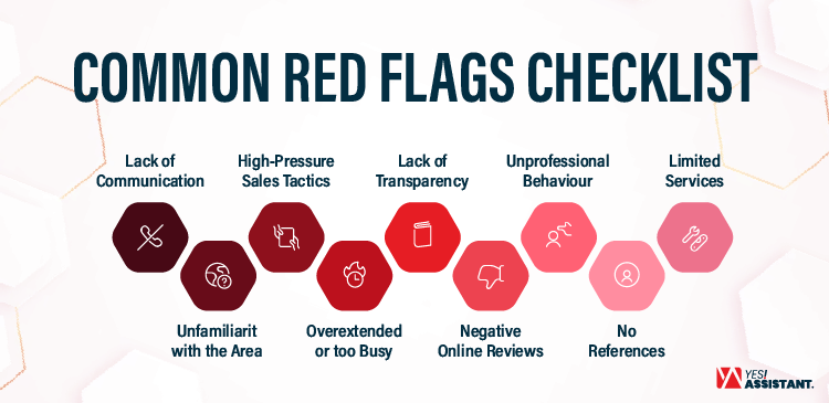 Common Red Flags checklist