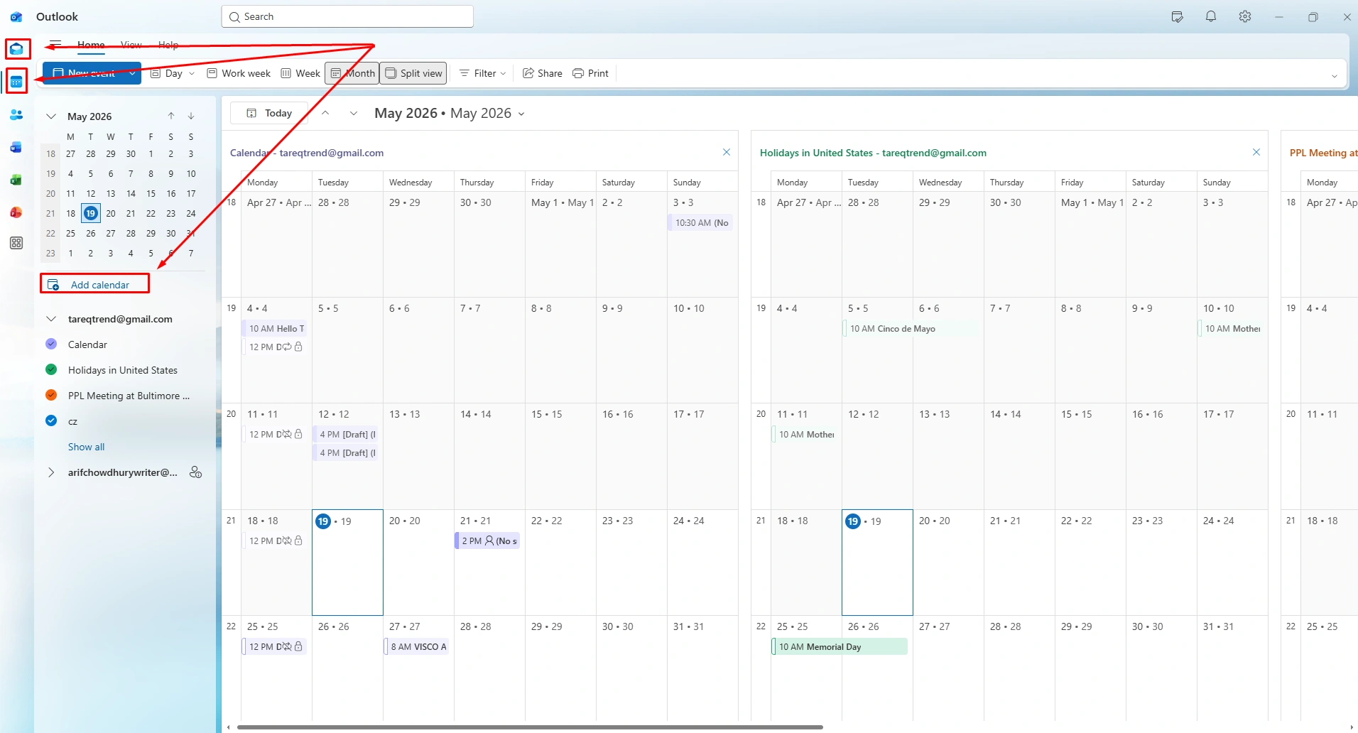 Add Google Account to Outlook 1