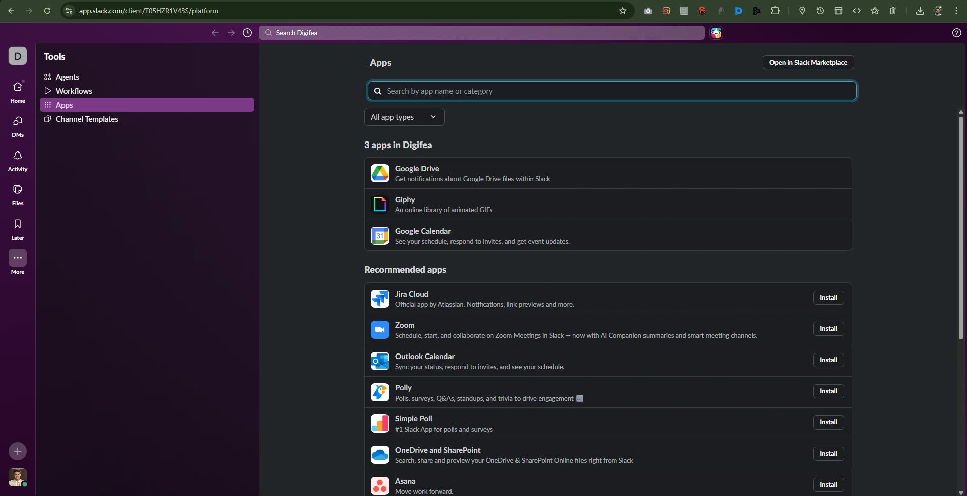 Add Other Tools Slack 1