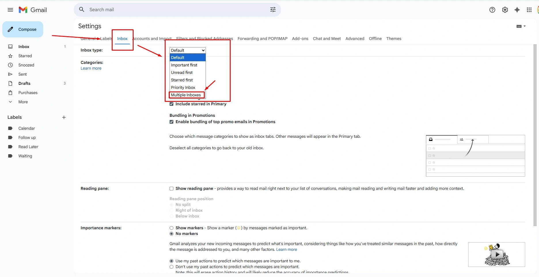 Configure Multiple Inboxes in Gmail