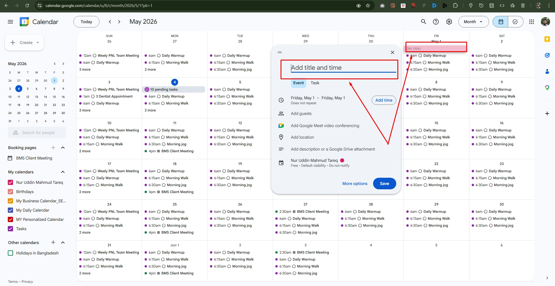 Create Events With Natural Language 1