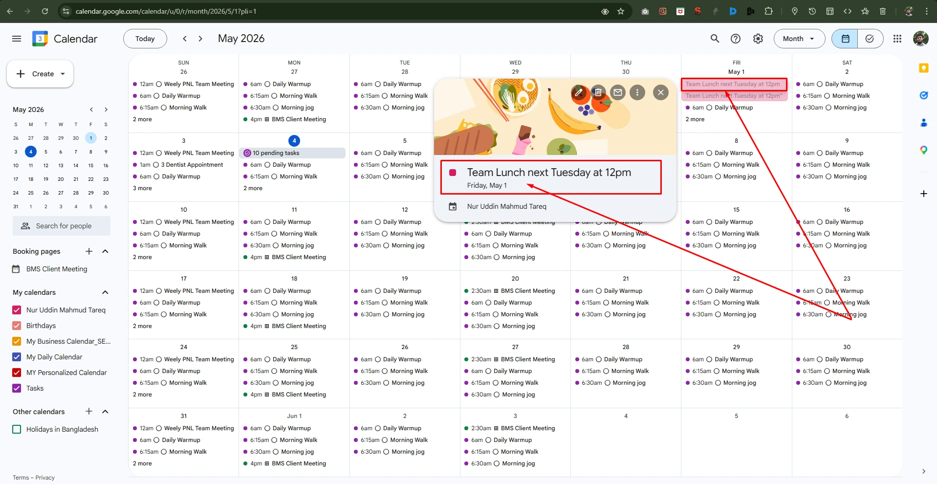 Create Events With Natural Language 3