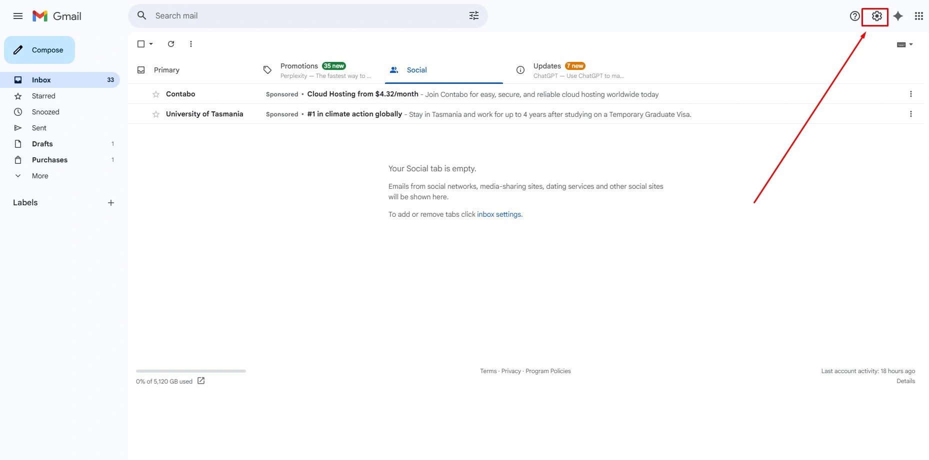 Enable Templates in Gmail Settings 1