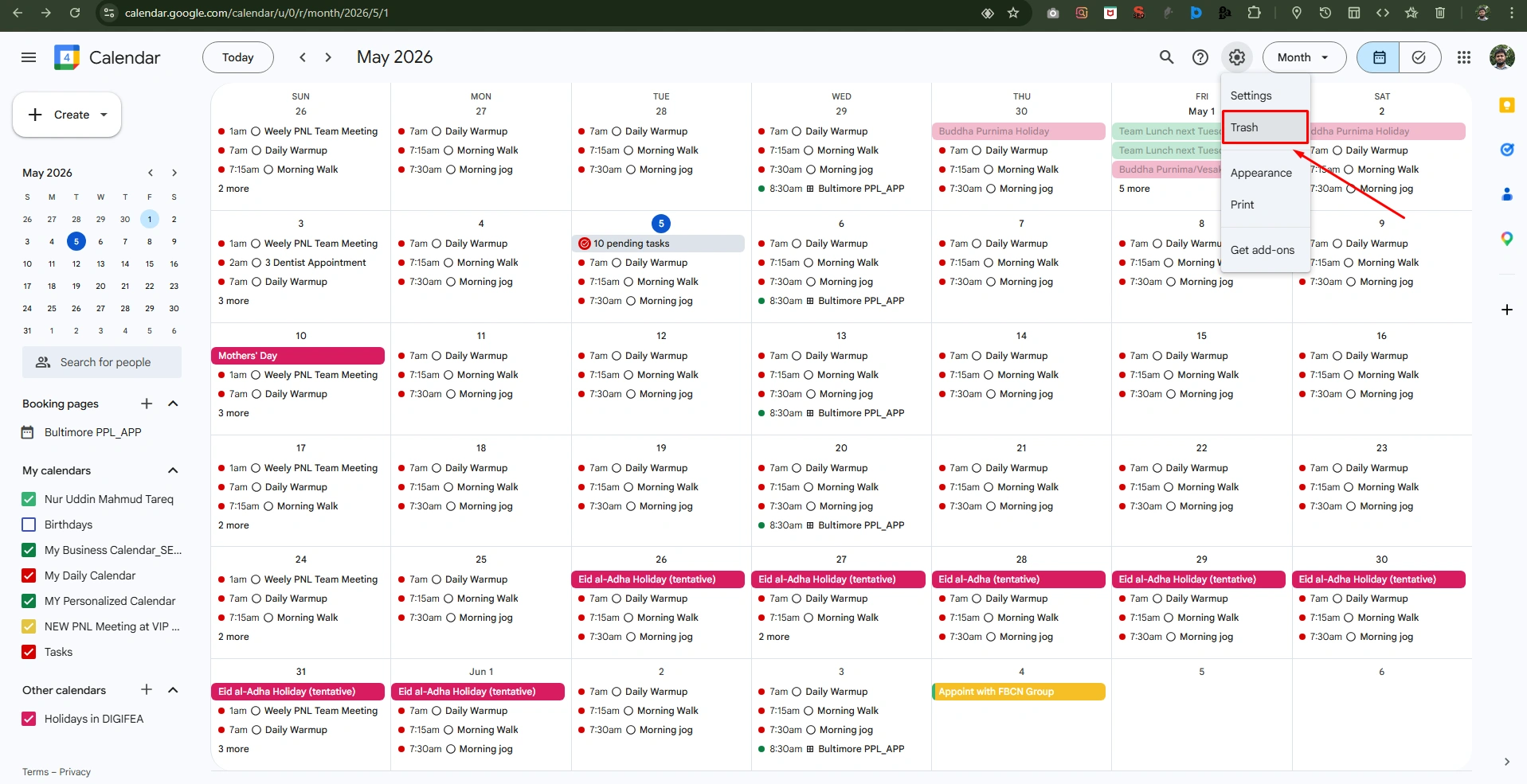 Recover Deleted Events 1