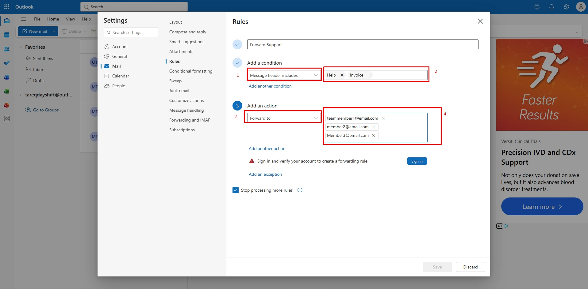 Auto-Forwarding Messages 3