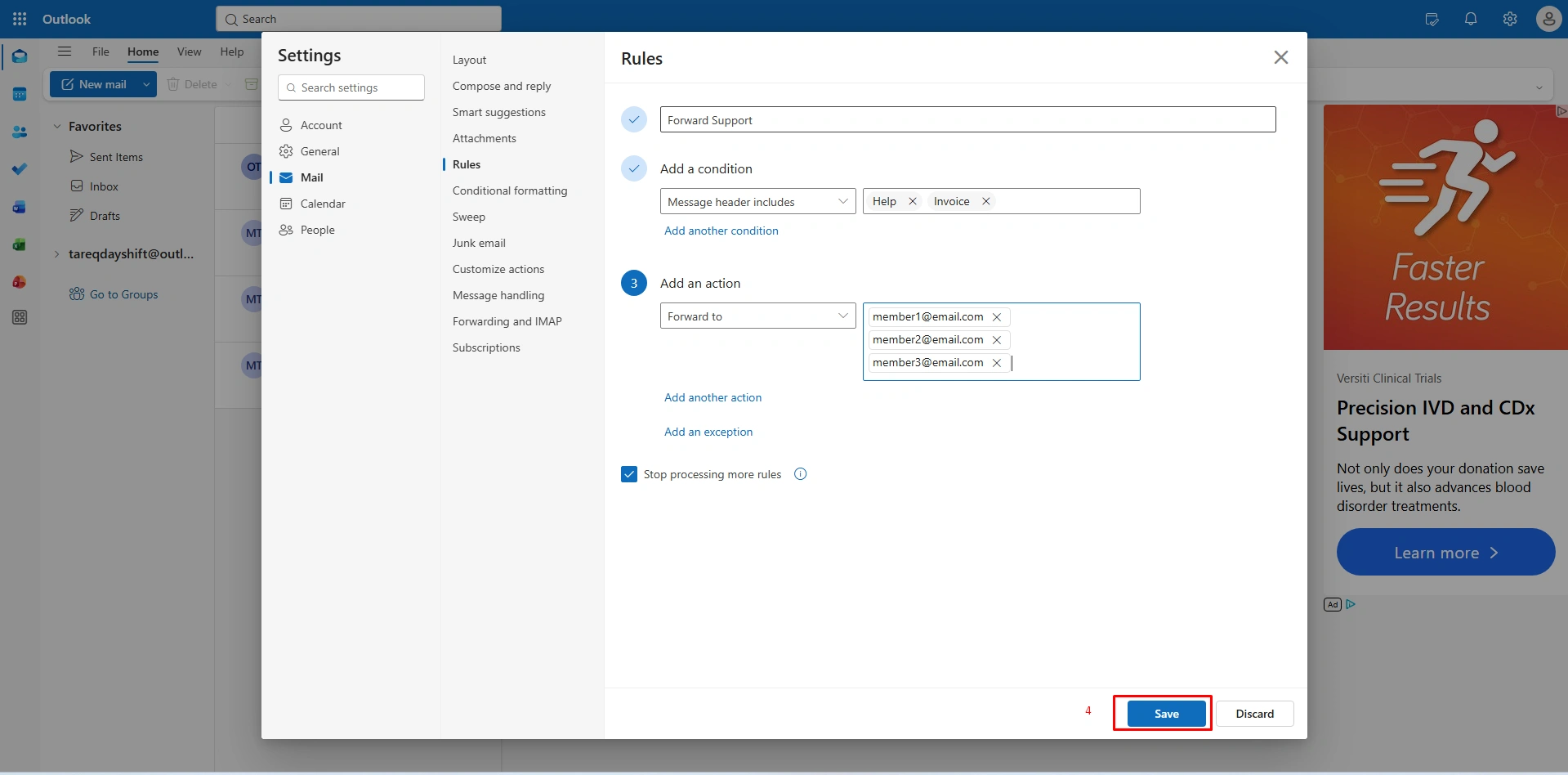 Auto-Forwarding Messages 4
