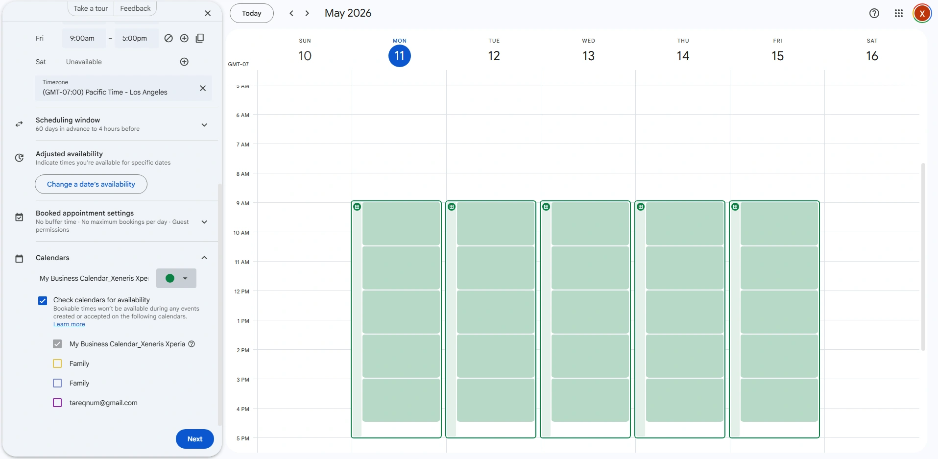 Use Appointment Scheduling 2