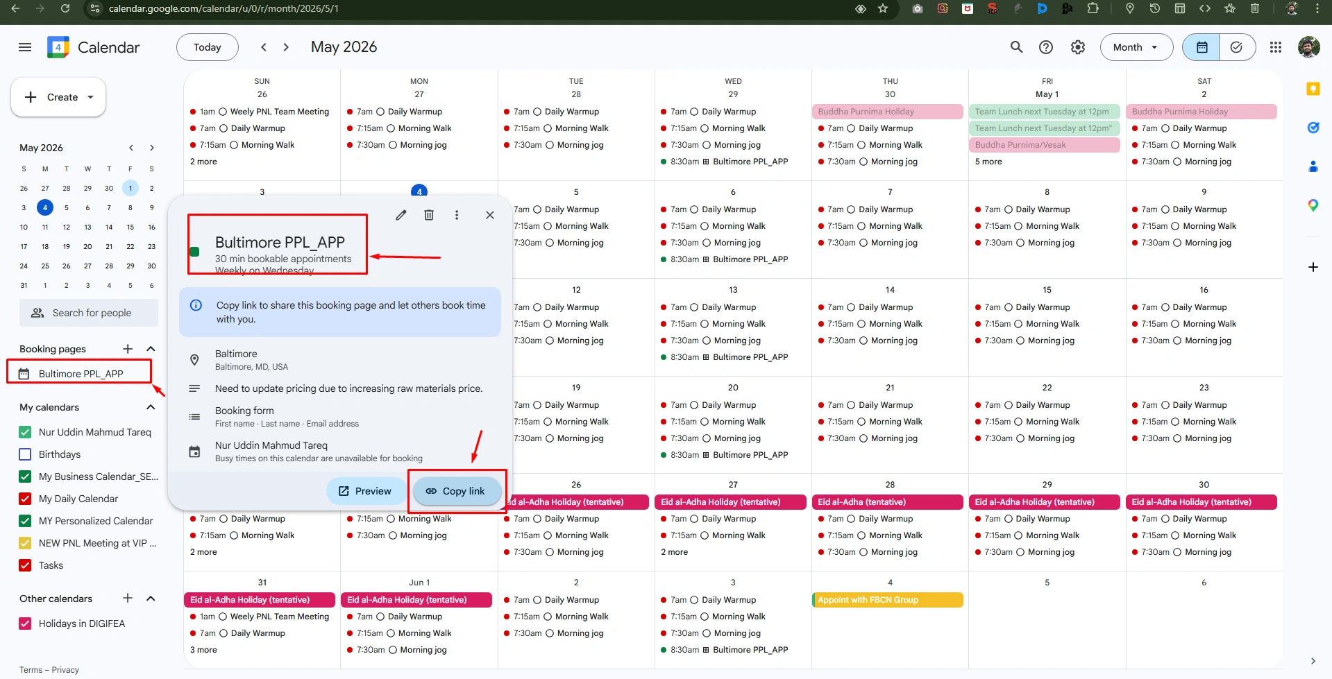 Using Appointment Schedule 3