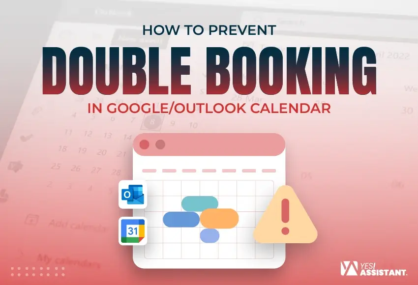how to prevent double booking in google outlook calendar