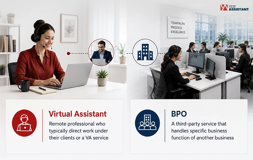 What are Virtual Assistant and BPO