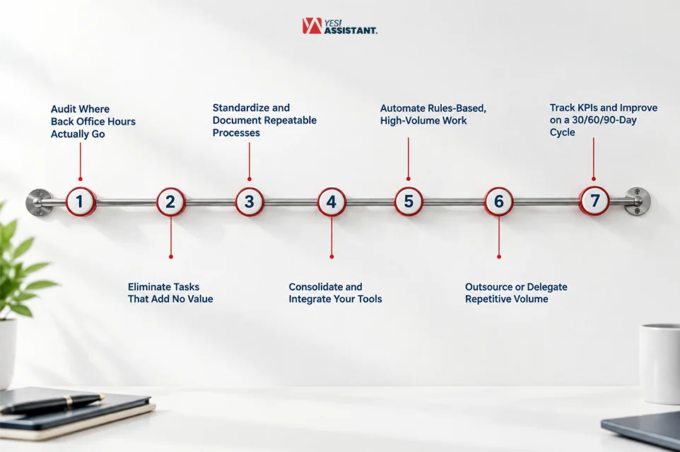 How to Reduce Back Office Workload in 7 Steps